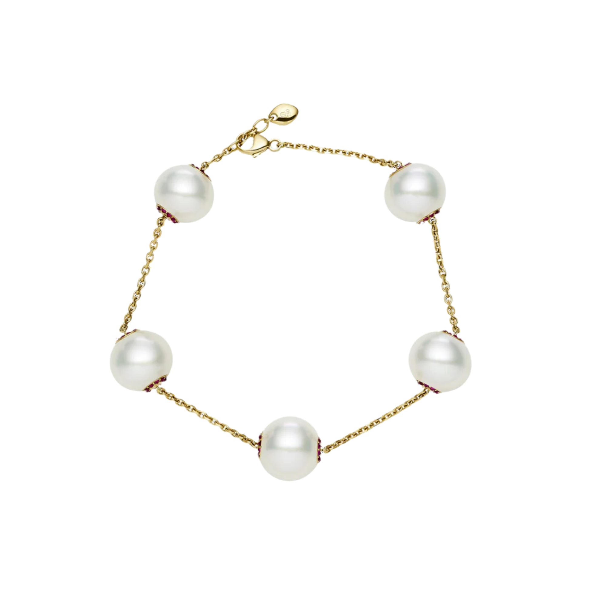 Golden Glow & Pearl Bracelet