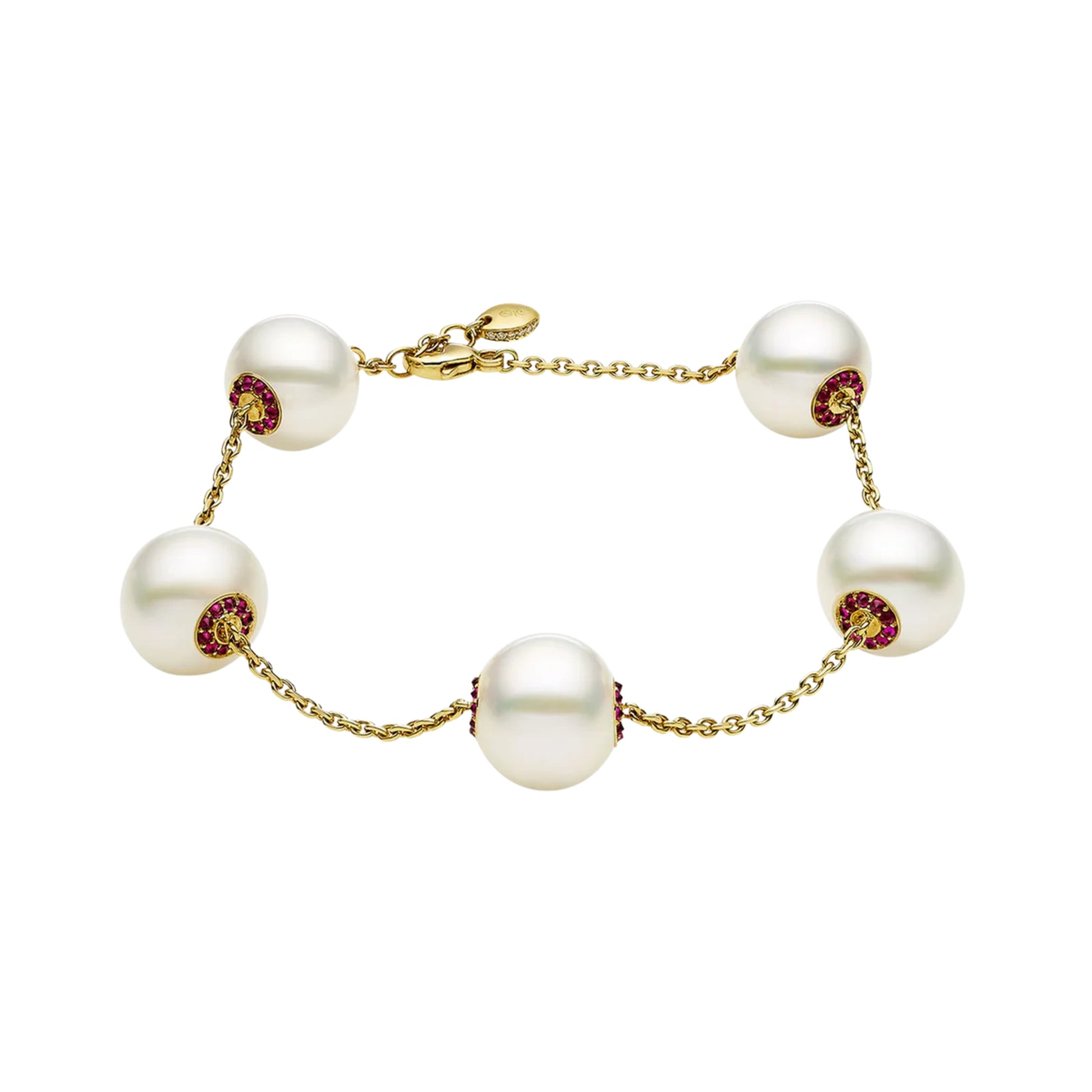 Golden Glow & Pearl Bracelet