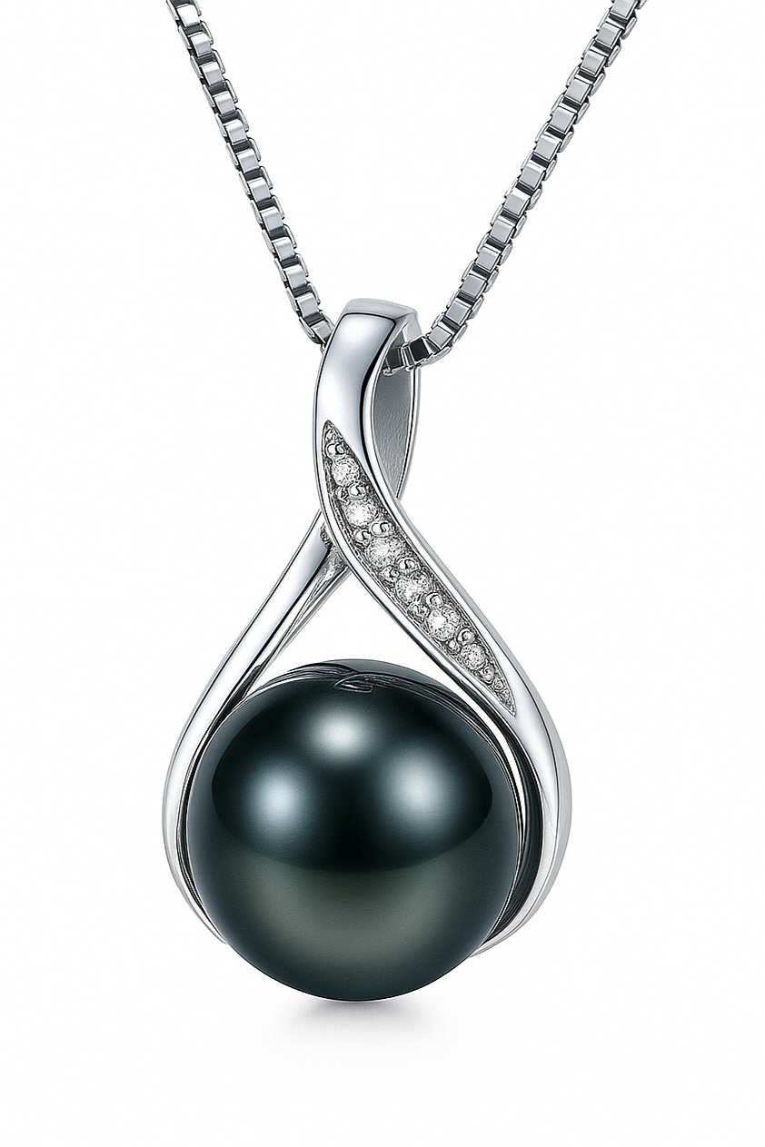 Reflections in Satin Silver Pendant