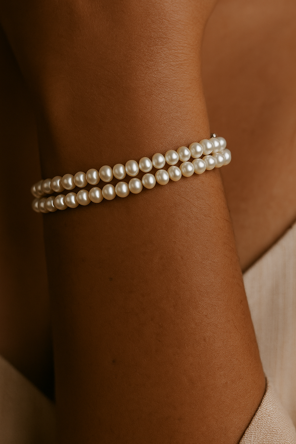 Double Grace Pearl Bracelet